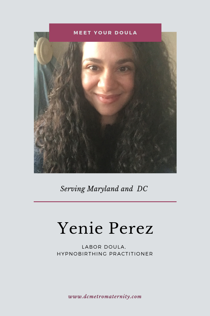 Yenie Labor Doula (latina doula, hispanic doula) in columbia MD, hypnobirthing practitioner