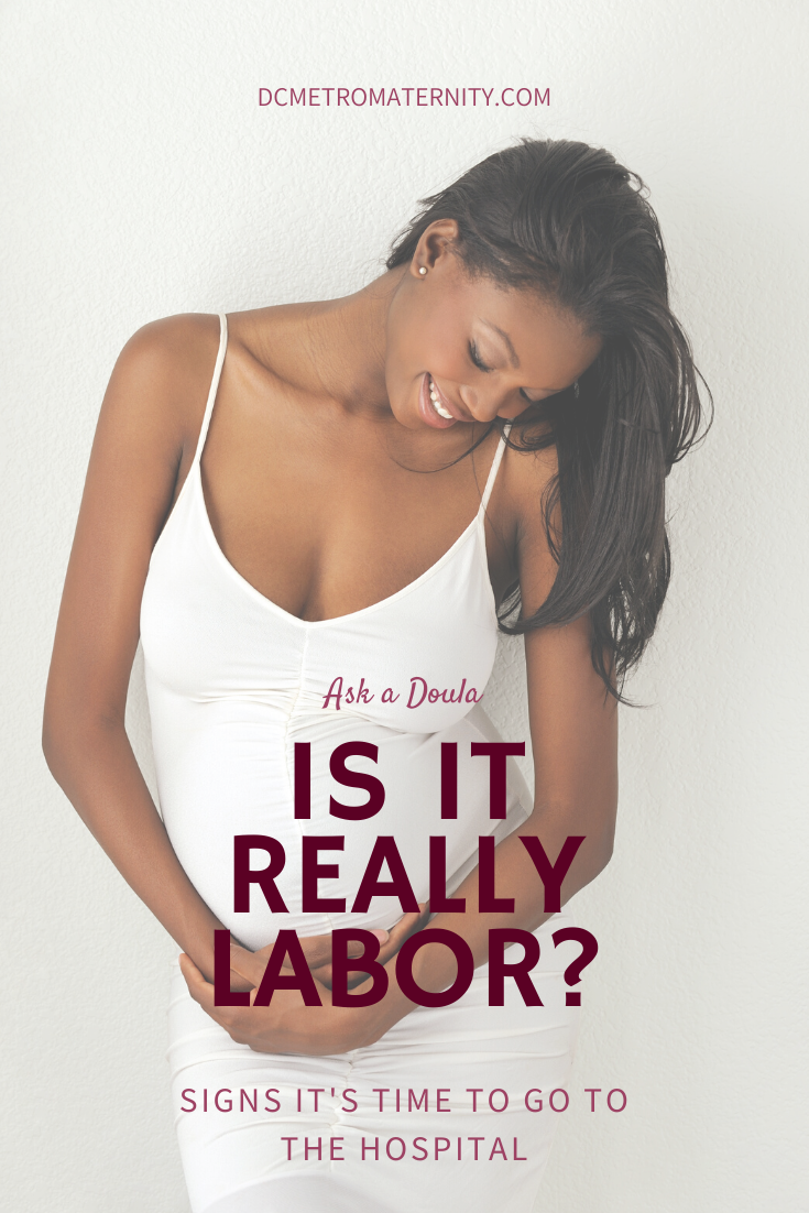 signs of labor and timing contractions. Advice from a doula in DC, MD, VA.