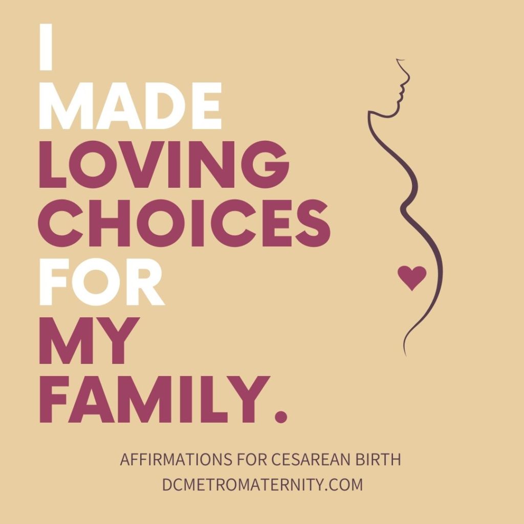 affirmation for c-section from labor doula