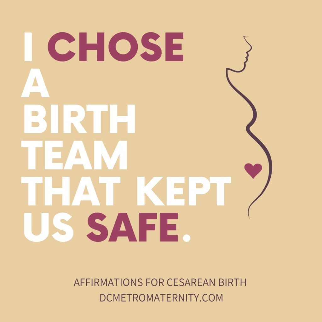 affirmation for c-section from labor doula