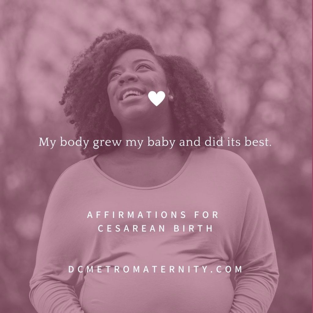 affirmation for c-section from labor doula